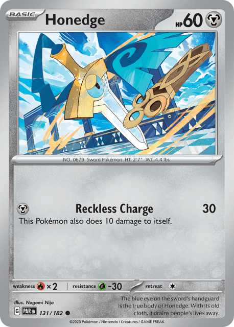 Honedge (Reverse Holofoil) (131) — Paradox Rift
