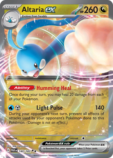 Altaria ex (Holofoil) (140) — Paradox Rift