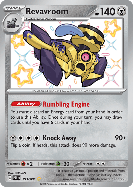 Revavroom (Holofoil) (193) — Paldean Fates