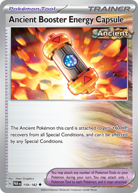 Ancient Booster Energy Capsule (Reverse Holofoil) (159) — Paradox Rift