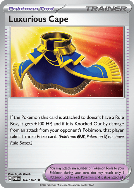 Luxurious Cape (Reverse Holofoil) (166) — Paradox Rift