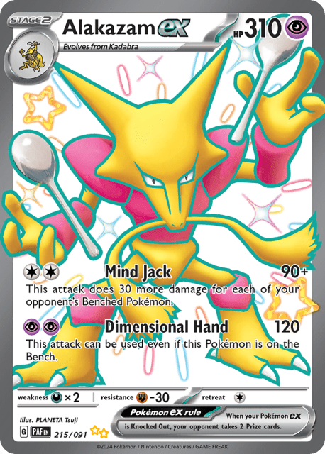 Alakazam ex (Holofoil) (215) — Paldean Fates