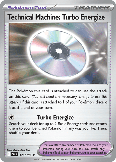 Technical Machine: Turbo Energize (Reverse Holofoil) (179) — Paradox Rift