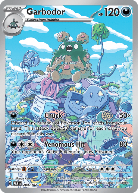 Garbodor (Holofoil) (204) — Paradox Rift