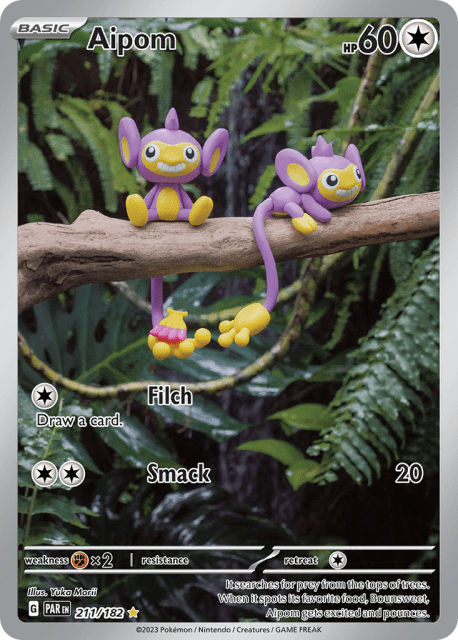 Aipom (Holofoil) (211) — Paradox Rift