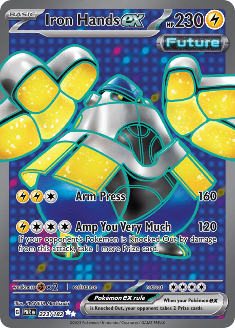 Iron Hands ex (Holofoil) (223) — Paradox Rift