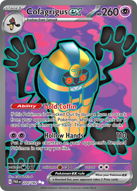 Cofagrigus ex (Holofoil) (224) — Paradox Rift