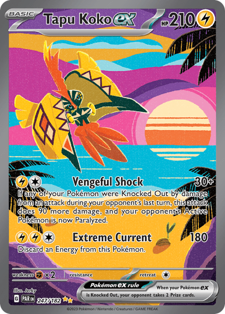 Tapu Koko ex (Holofoil) (247) — Paradox Rift