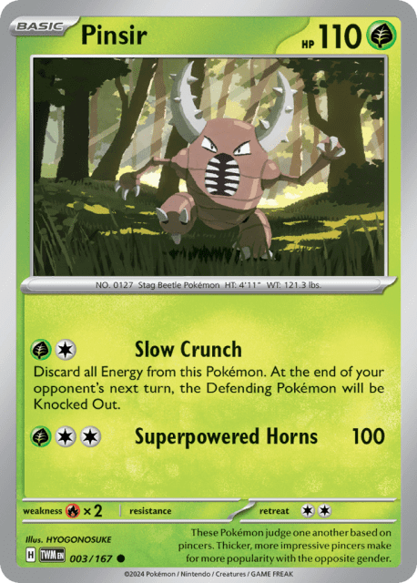 Pinsir (Reverse Holofoil) (3) — Twilight Masquerade