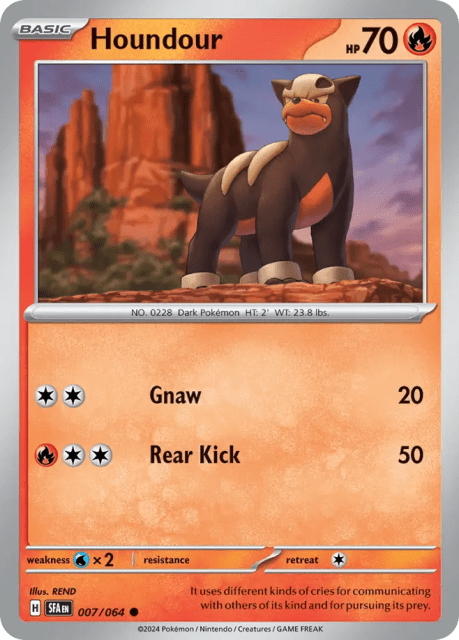 Houndour (Reverse Holofoil) (7) — Shrouded Fable