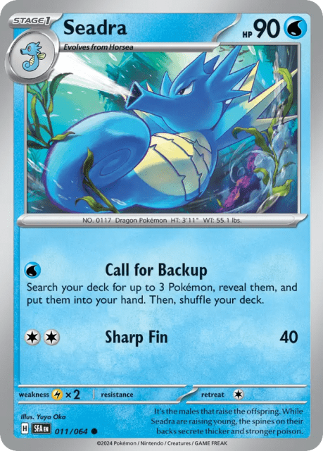 Seadra (Reverse Holofoil) (11) — Shrouded Fable