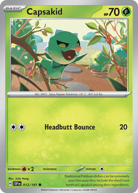 Capsakid (Reverse Holofoil) (12) — Surging Sparks