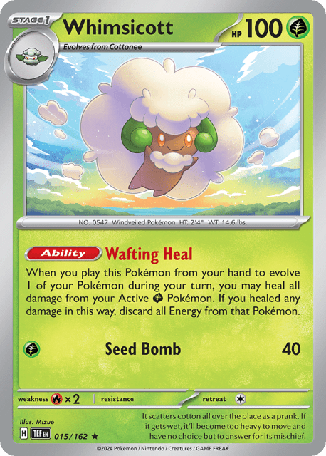 Whimsicott (Holofoil) (15) — Temporal Forces