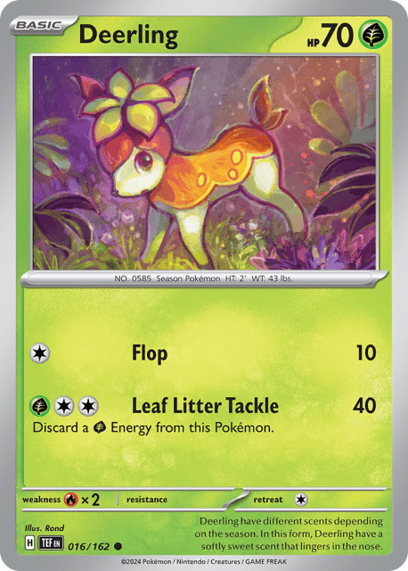 Deerling (Reverse Holofoil) (16) — Temporal Forces