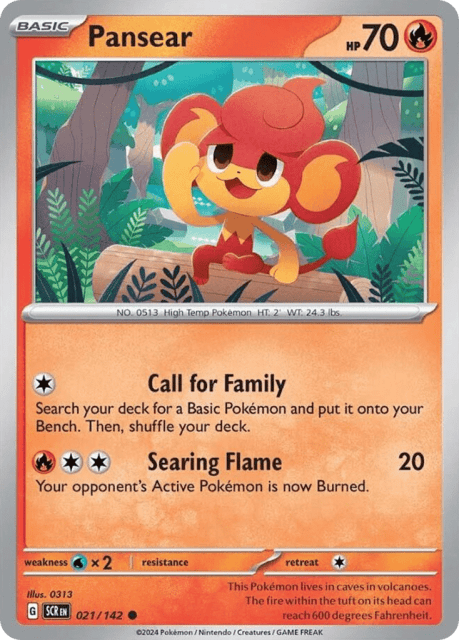 Pansear (Reverse Holofoil) (21) — Stellar Crown