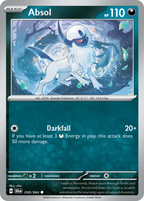 Absol (Reverse Holofoil) (30) — Shrouded Fable