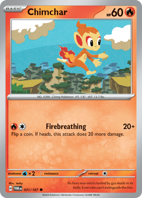 Chimchar (Reverse Holofoil) (31) — Twilight Masquerade