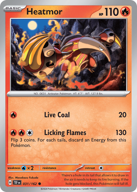 Heatmor (Reverse Holofoil) (31) — Temporal Forces
