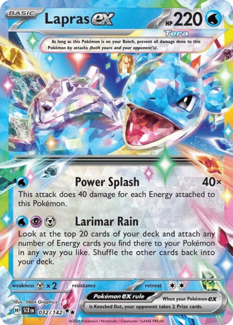Lapras ex (Holofoil) (32) — Stellar Crown