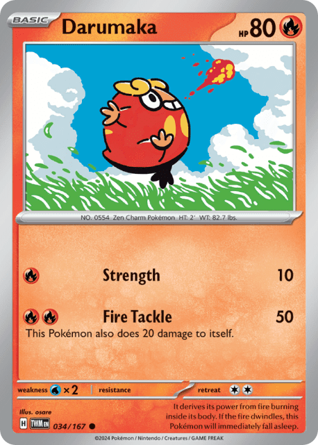 Darumaka (Reverse Holofoil) (34) — Twilight Masquerade