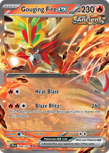 Gouging Fire ex (Holofoil) (38) — Temporal Forces