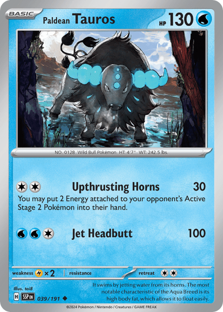 Paldean Tauros (39) — Surging Sparks