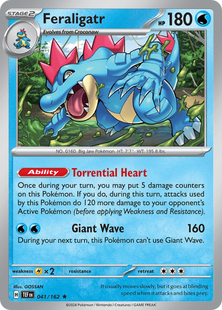 Feraligatr (Holofoil) (41) — Temporal Forces