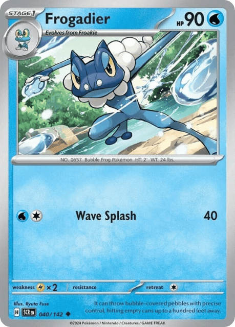 Frogadier (Reverse Holofoil) (40) — Stellar Crown