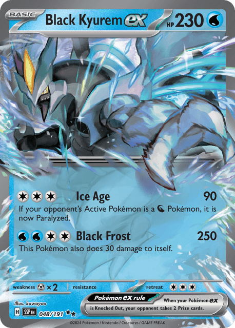 Black Kyurem ex (Holofoil) (48) — Surging Sparks