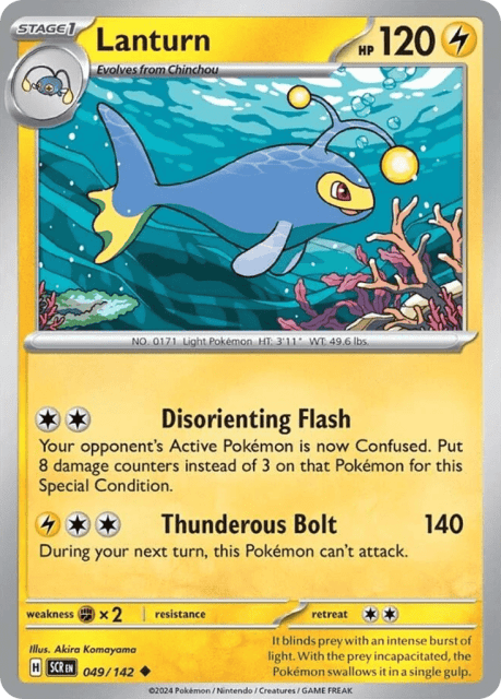 Lanturn (Reverse Holofoil) (49) — Stellar Crown