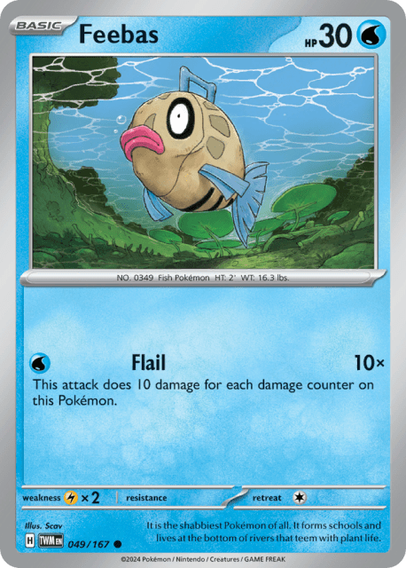 Feebas (Reverse Holofoil) (49) — Twilight Masquerade