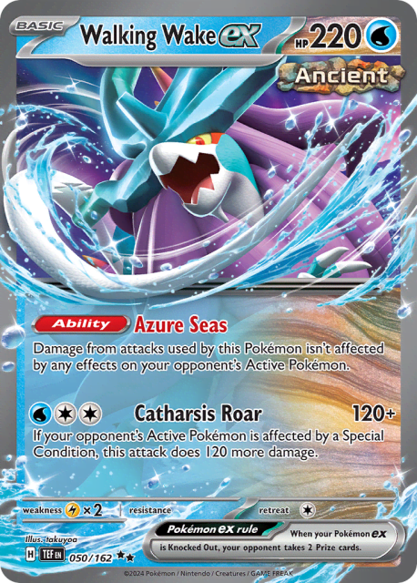 Walking Wake ex (Holofoil) (50) — Temporal Forces