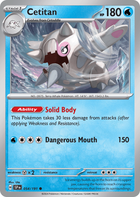 Cetitan (Reverse Holofoil) (54) — Surging Sparks