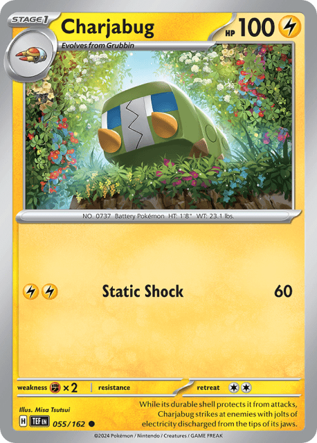 Charjabug (Reverse Holofoil) (55) — Temporal Forces