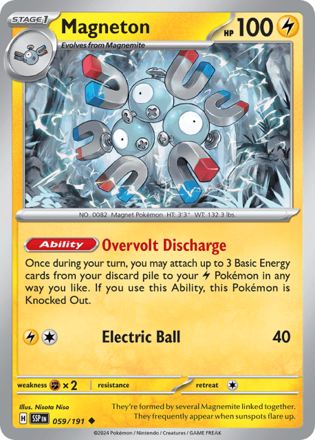 Magneton (Reverse Holofoil) (59) — Surging Sparks