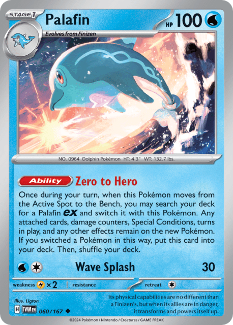 Palafin (Reverse Holofoil) (60) — Twilight Masquerade