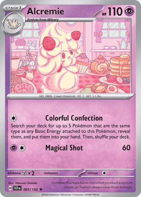 Alcremie (Reverse Holofoil) (65) — Stellar Crown