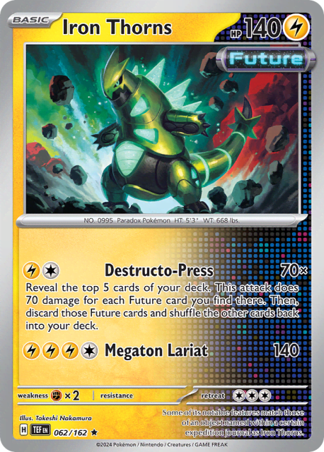 Iron Thorns (Reverse Holofoil) (62) — Temporal Forces
