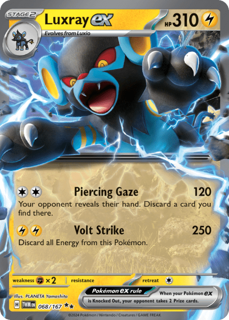 Luxray ex (Holofoil) (68) — Twilight Masquerade