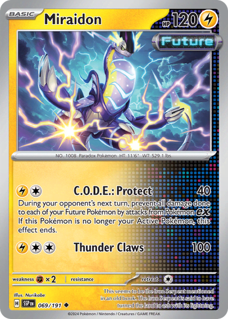 Miraidon (Reverse Holofoil) (69) — Surging Sparks