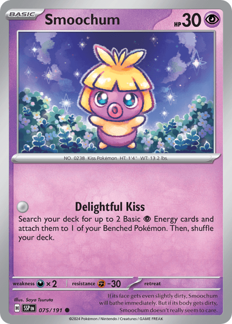 Smoochum (Reverse Holofoil) (75) — Surging Sparks