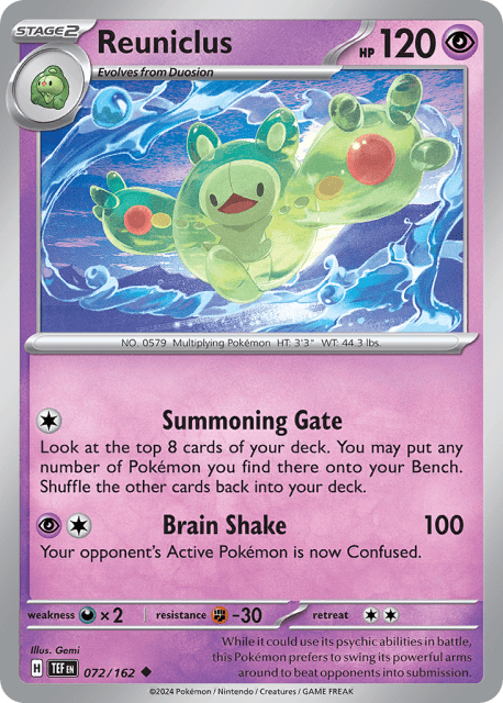 Reuniclus (Reverse Holofoil) (72) — Temporal Forces