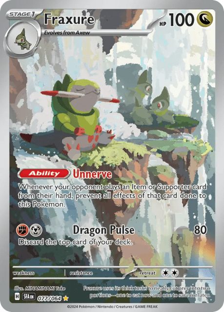 Fraxure (Holofoil) (77) — Shrouded Fable