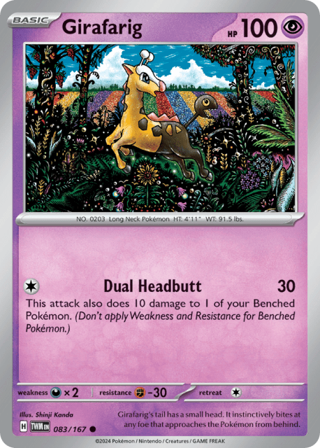 Girafarig (83) — Twilight Masquerade