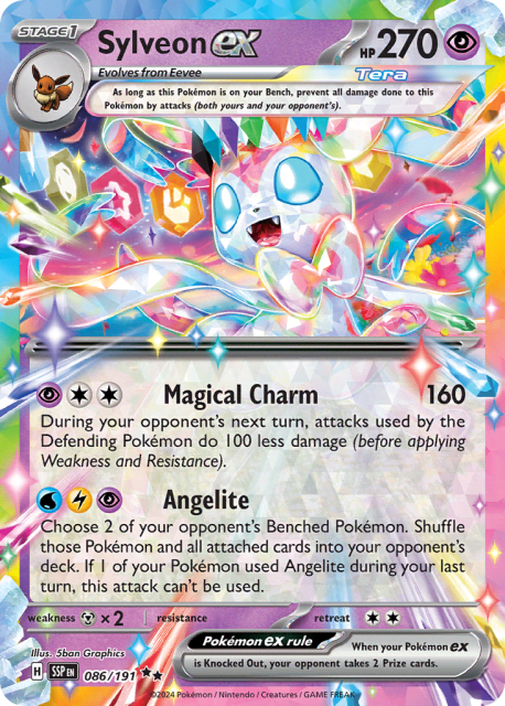 Sylveon ex (Holofoil) (86) — Surging Sparks