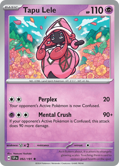 Tapu Lele (Holofoil) (92) — Surging Sparks