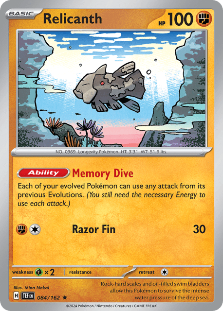 Relicanth (Holofoil) (84) — Temporal Forces