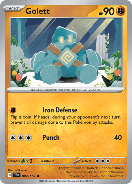Golett (Reverse Holofoil) (87) — Temporal Forces