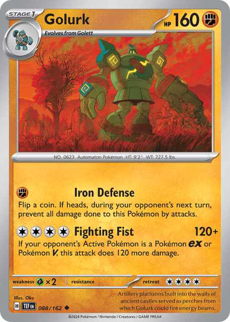 Golurk (Reverse Holofoil) (88) — Temporal Forces