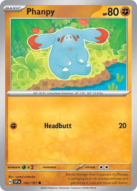 Phanpy (102) — Surging Sparks